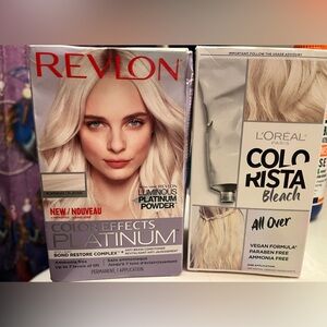 COLORISTA HAIR BLEACH & LIGHTENER AT HOME KIT & Revlon Color Effects Platinum